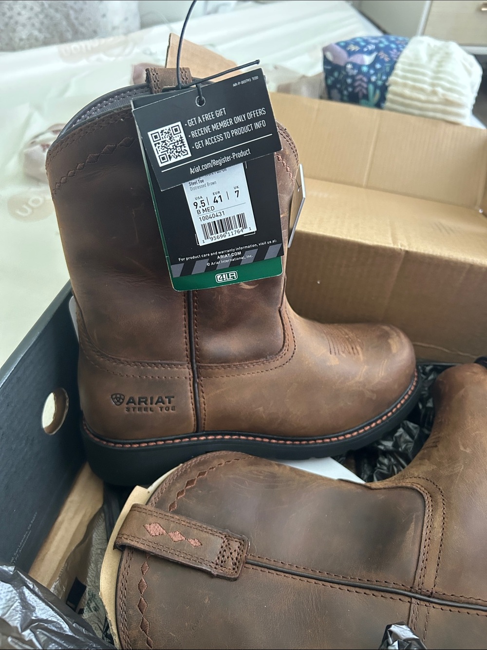 Ariat Brown Women’s Steel Toe Work Boots